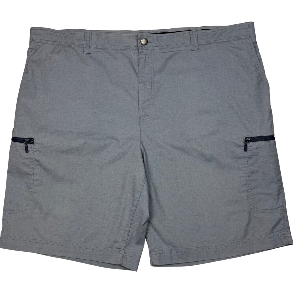 True Nation Flex Cargo Shorts Stretch Utility Big and Tall Mens 50 Light Blue